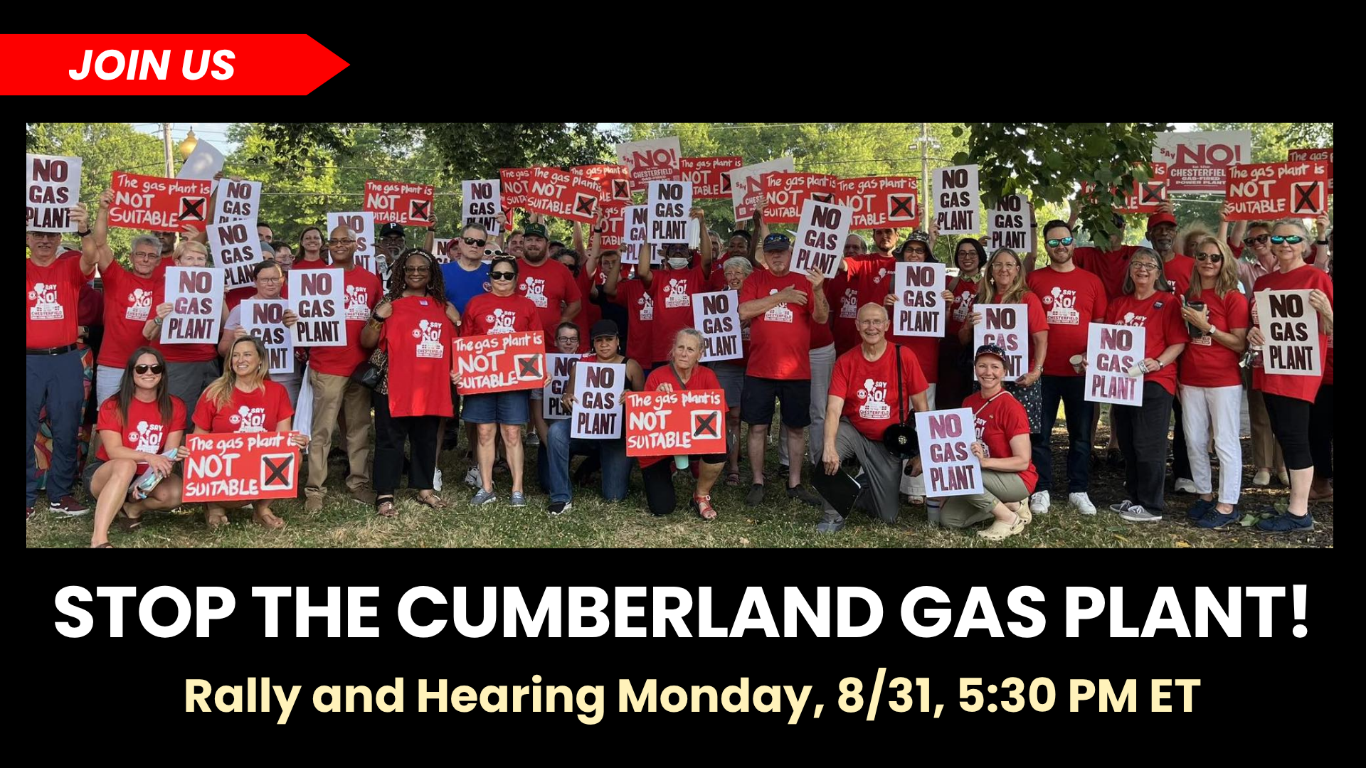 Stop the Cumberland Gas Plant poster