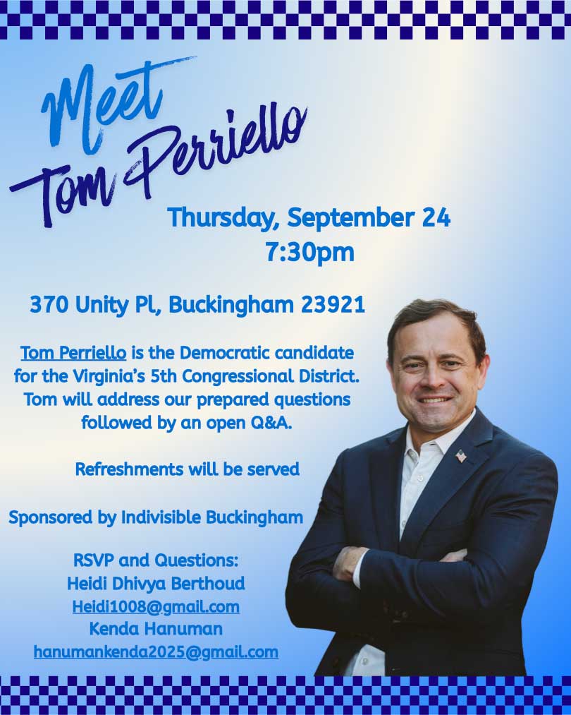 Meet Tom Perriello poster